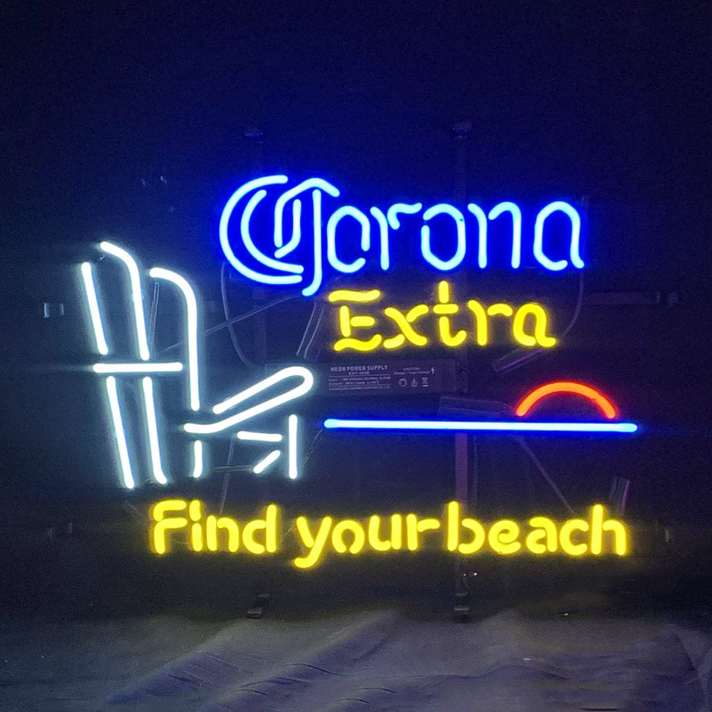 Neon Signs Land Neon Signs Corona Extra Find Your Beach Neon Sign Light