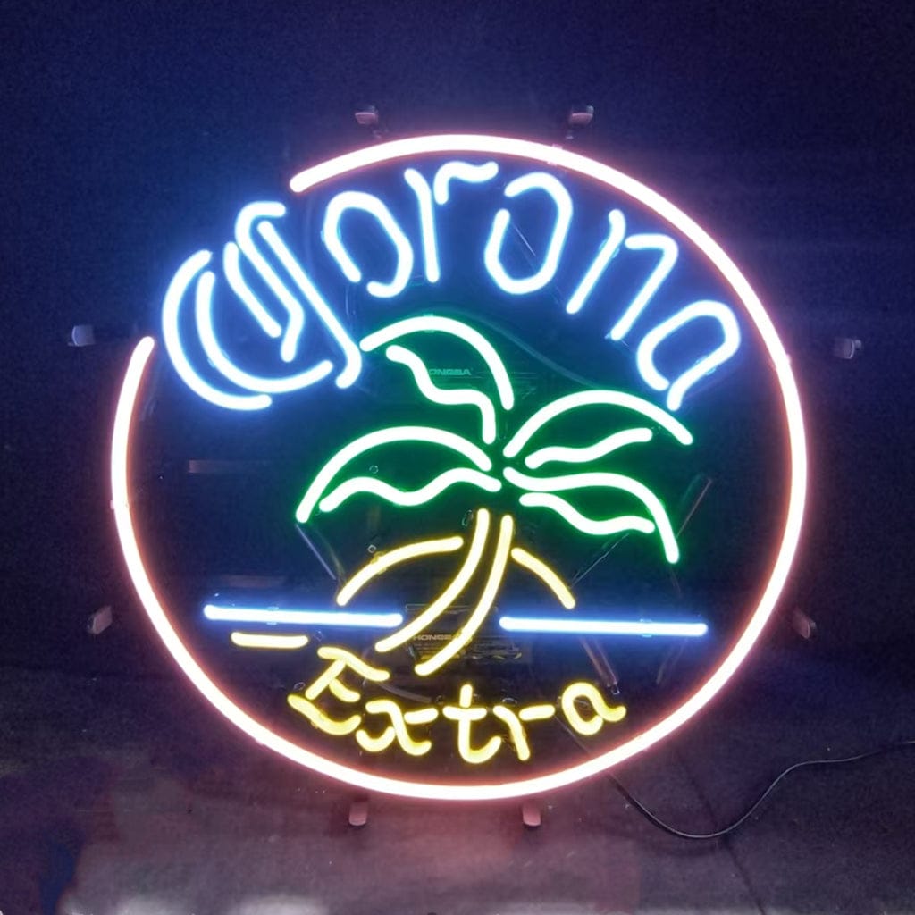 Neon Signs Land Neon Signs Corona Extra Palm Tree Parrot Neon Signs
