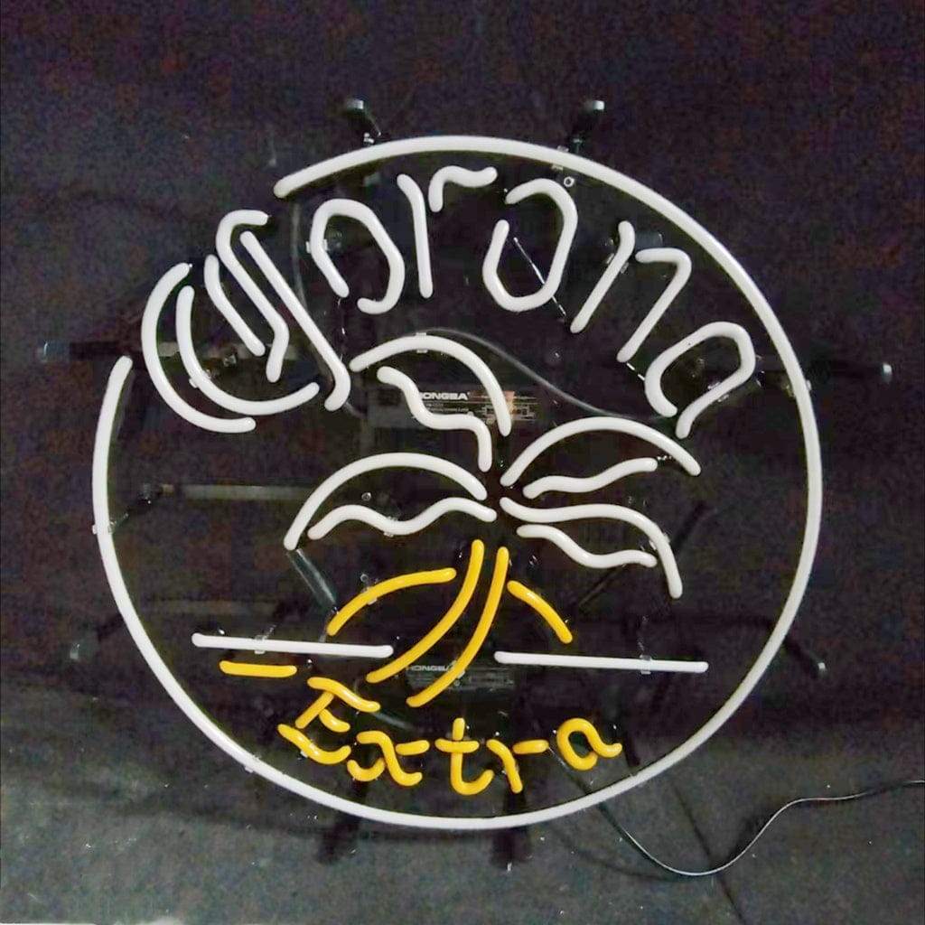 Neon Signs Land Neon Signs Corona Extra Palm Tree Parrot Neon Signs