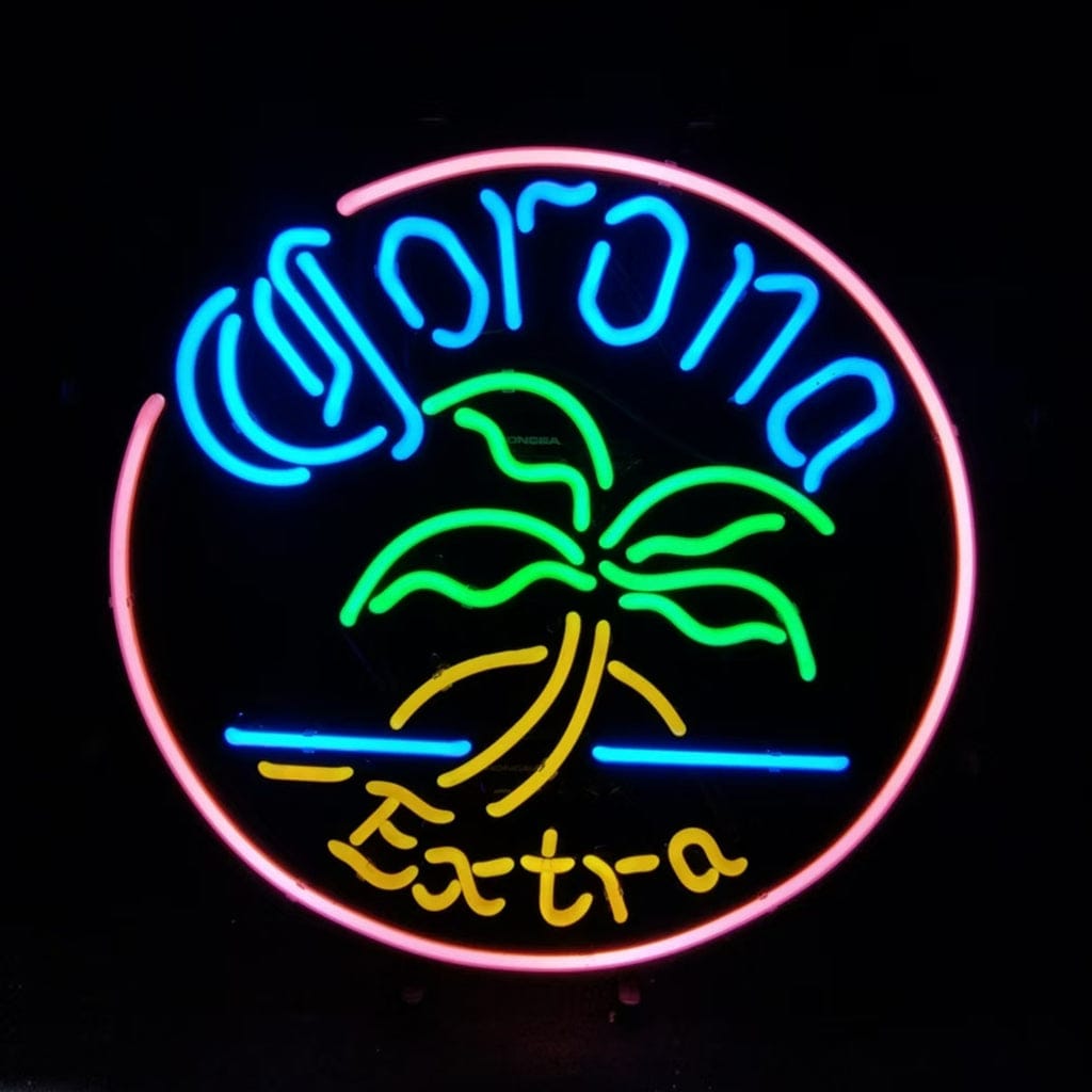 Neon Signs Land Neon Signs Corona Extra Palm Tree Parrot Neon Signs