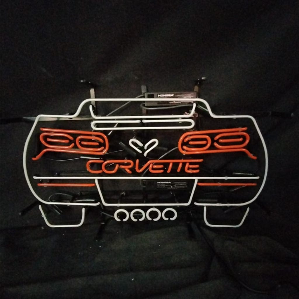Neon Signs Land Neon Signs Corvette  Blue Auto Car Neon Signs
