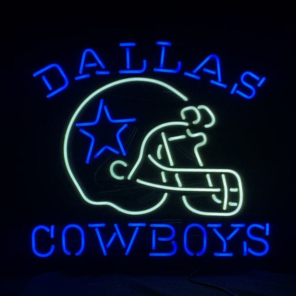 Neon Signs Land Neon Signs Dallas Cowboys with Helmet Neon Signs Light