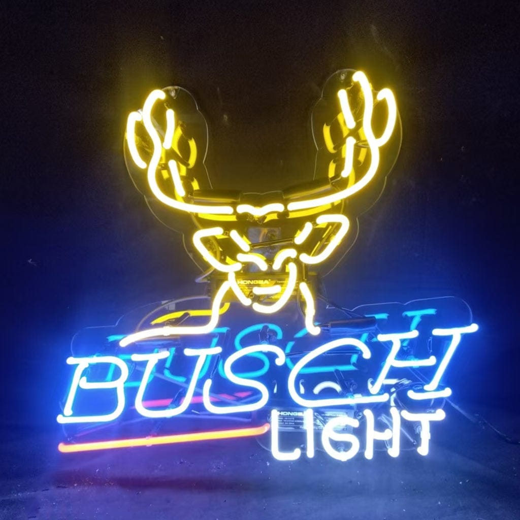 Neon Signs Land Neon Signs Deer Busch Light Beer Neon Signs Light
