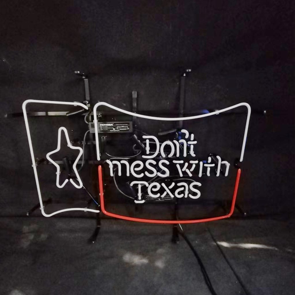 Neon Signs Land Neon Signs Don't Mess with Texas Lone Star Beer Neon Signs