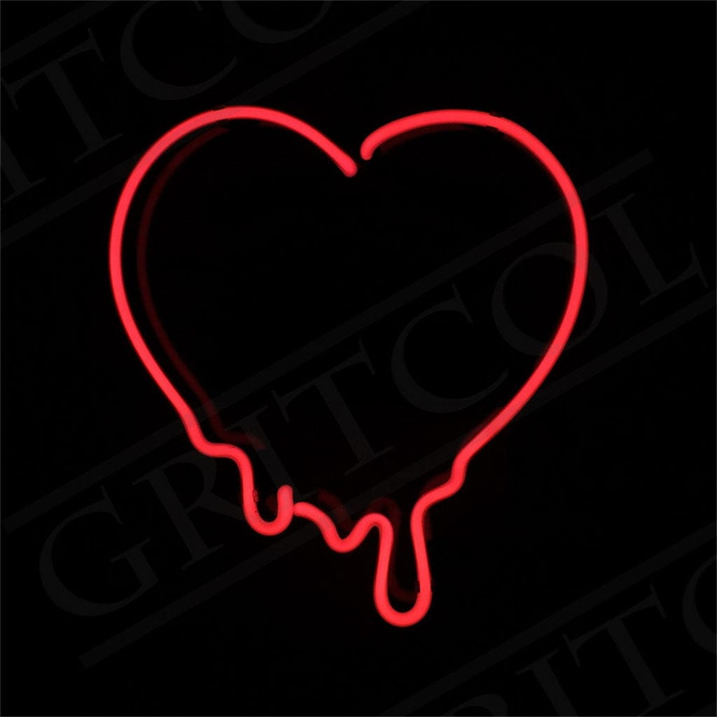 Neon Signs Land Neon Signs Dripping Heart Neon Signs