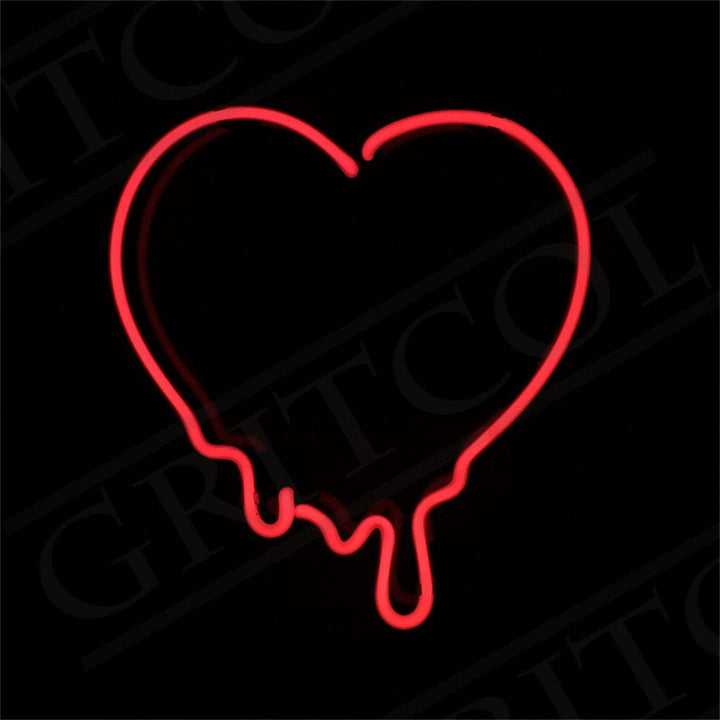 Neon Signs Land Neon Signs Dripping Heart Neon Signs
