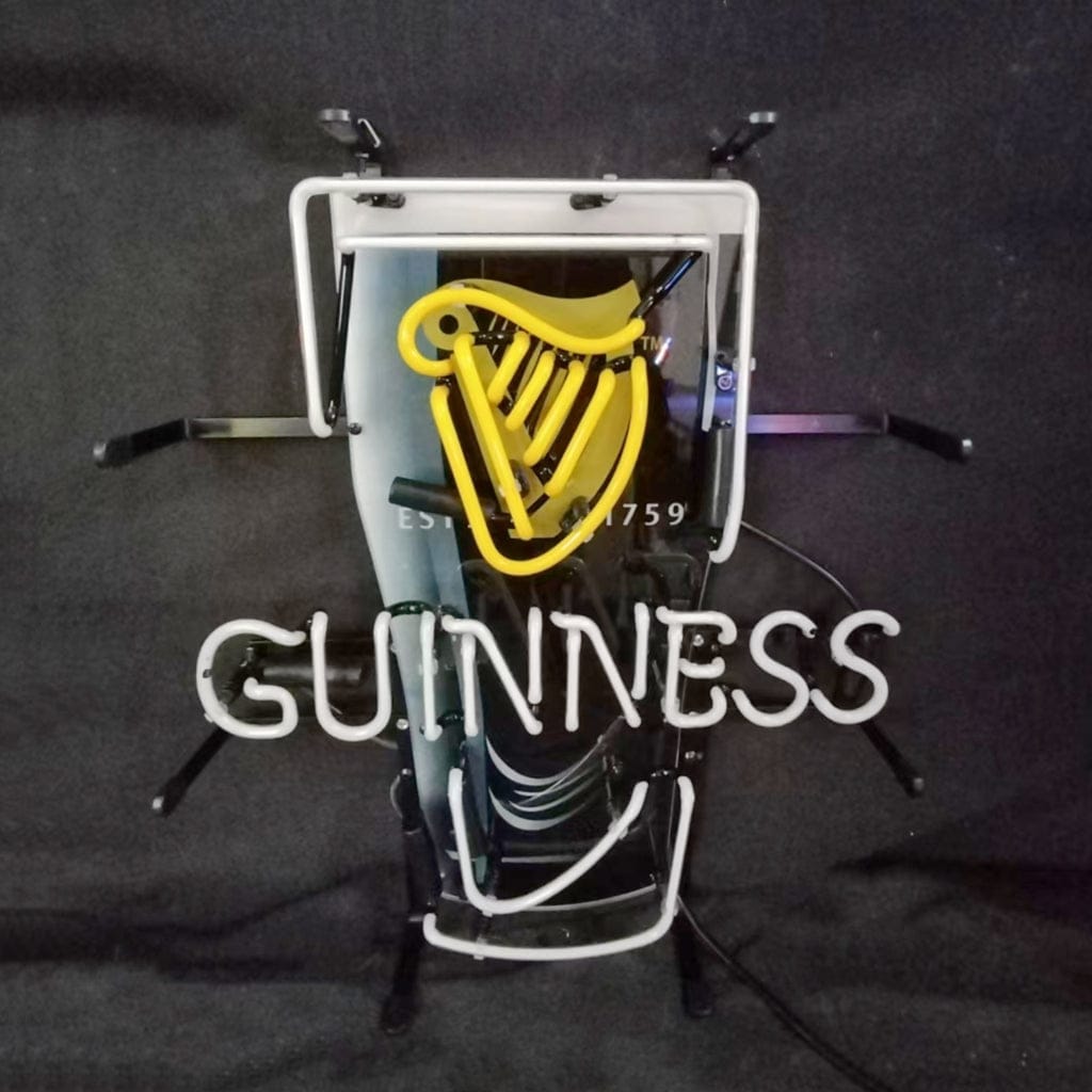 Neon Signs Land Neon Signs Estd 1759 Guinness Harp Lager Black Can Neon Signs