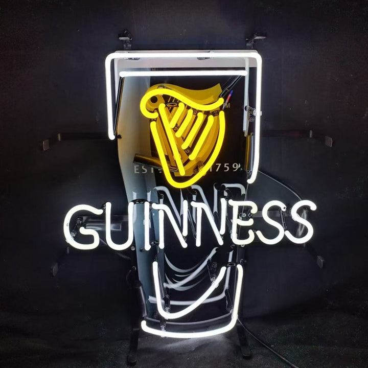 Neon Signs Land Neon Signs Estd 1759 Guinness Harp Lager Black Can Neon Signs