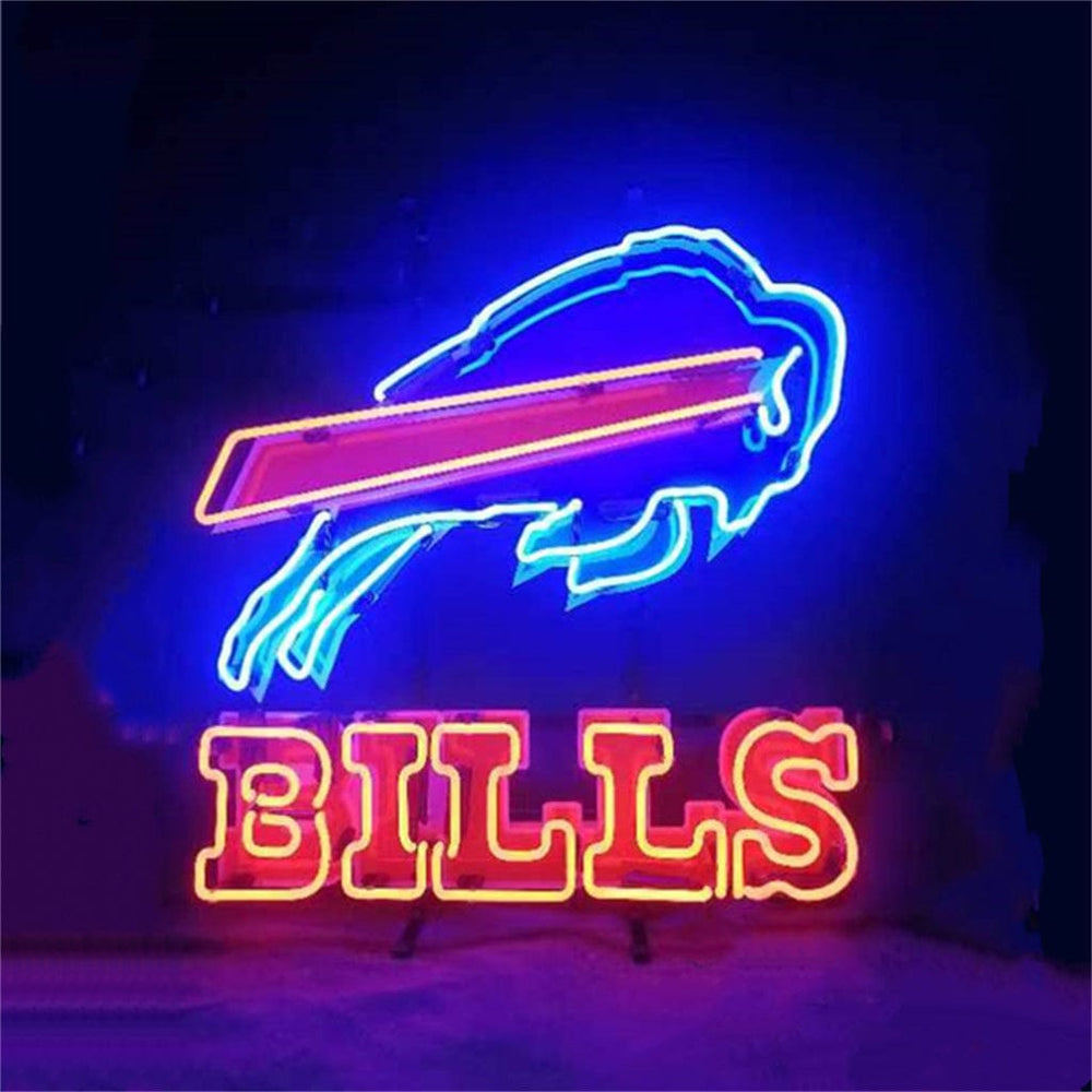 Neon Signs Land Neon Signs Fighting Bull Buffalo Bills Neon Signs Light