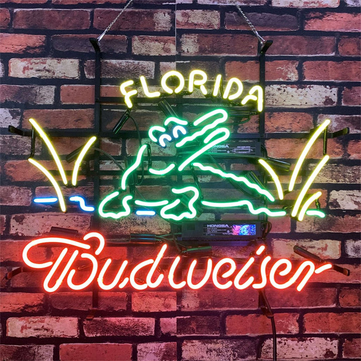 Neon Signs Land Neon Signs Florida Gator Budweiser Neon Signs Light