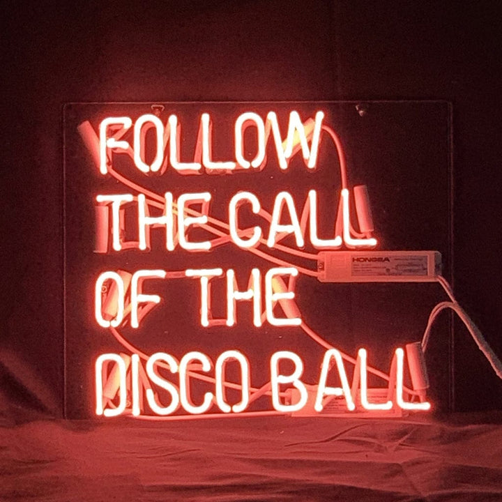 Neon Signs Land Neon Signs Follow The Call of The Disco Ball Neon Light Sign