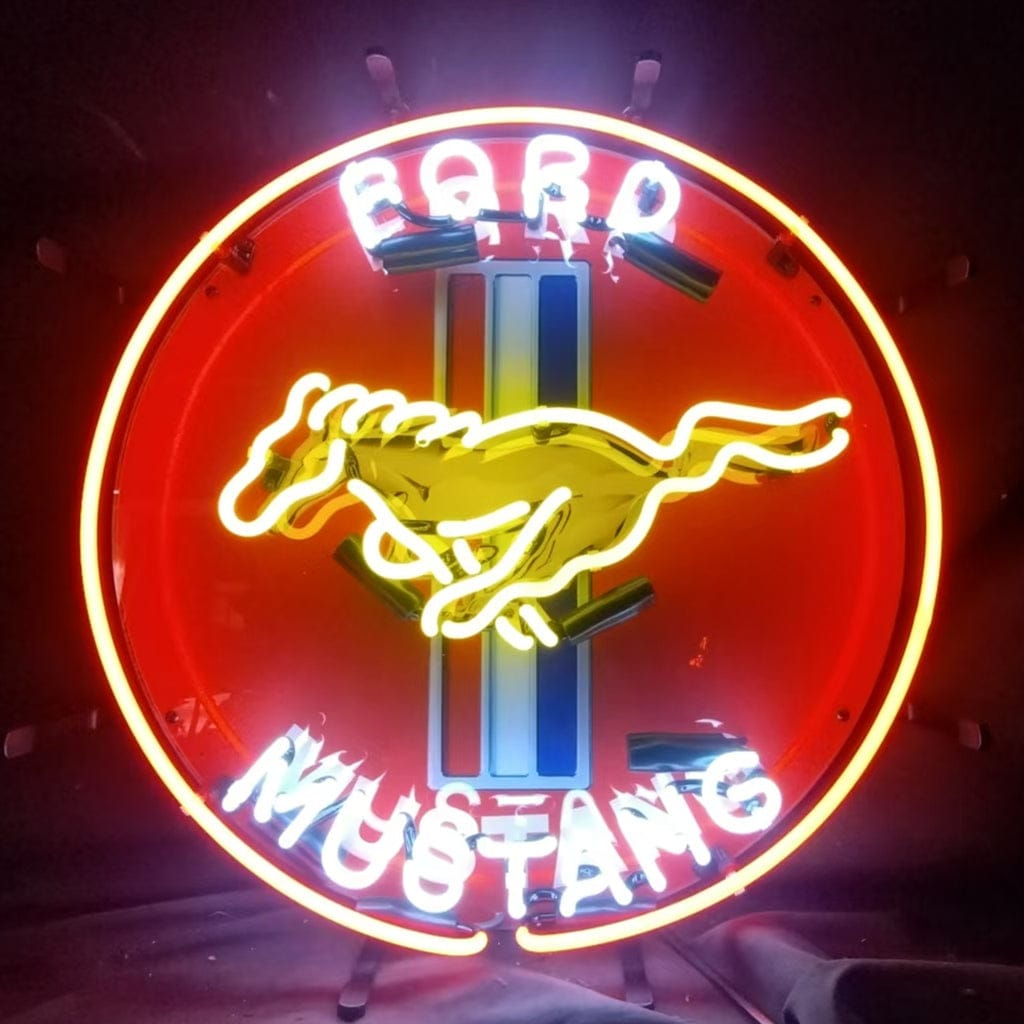 Neon Signs Land Neon Signs Ford Mustang Car Logo Neon Signs