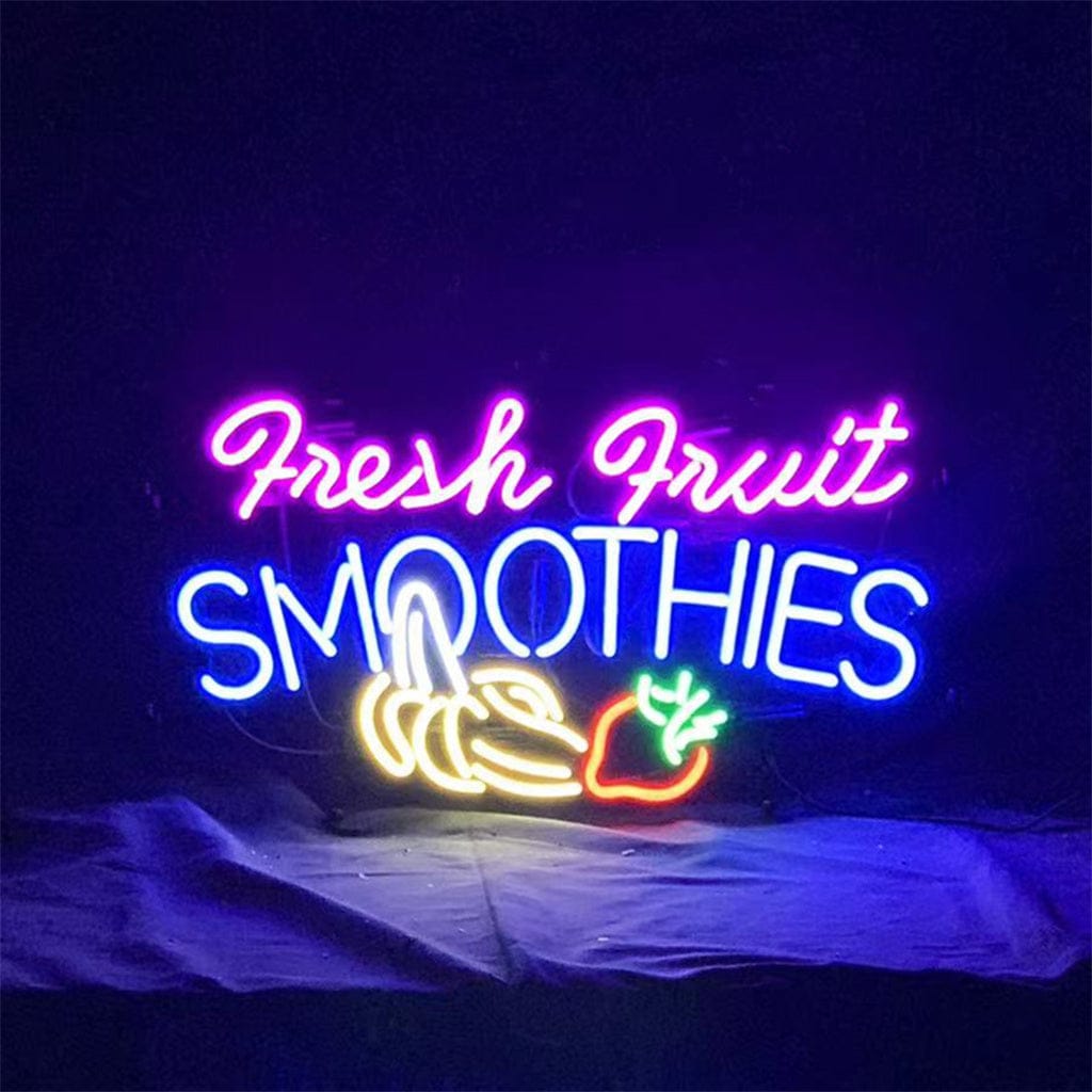 Neon Signs Land Neon Signs Fresh Fruit Smoothies Neon Light Sign
