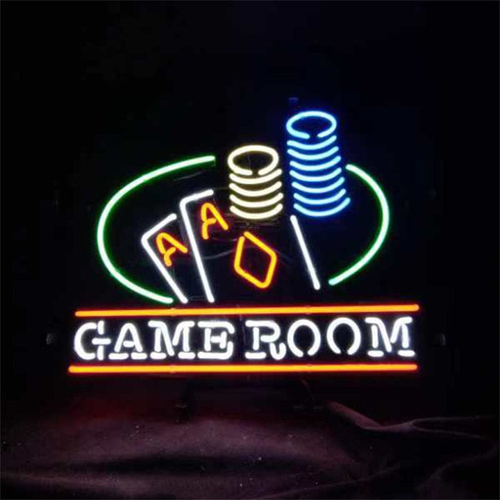 Neon Signs Land Neon Signs Gaming Table Poker Jetton Game Room Neon Signs
