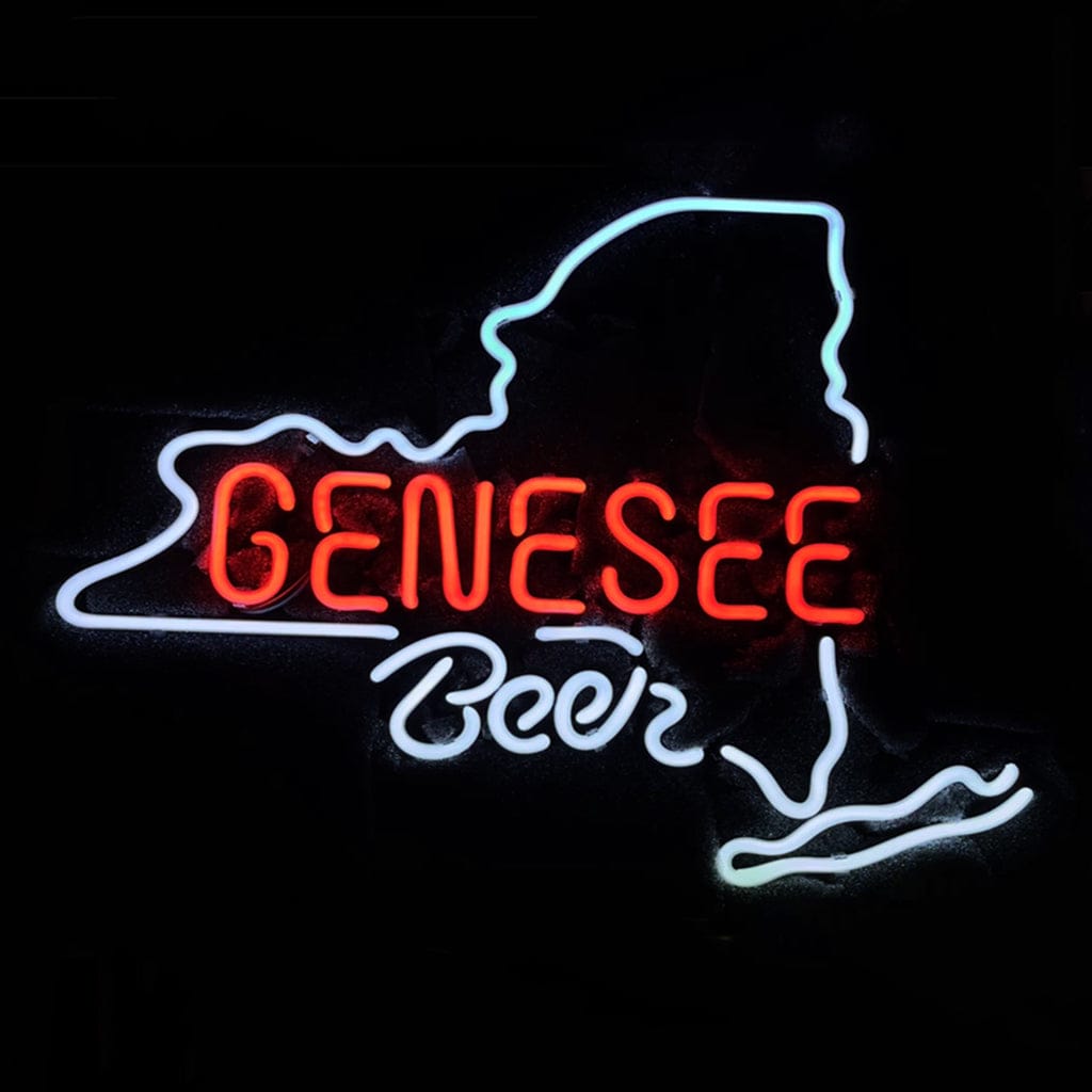 Neon Signs Land Neon Signs Genesee Beer New York Maps Neon Signs Light