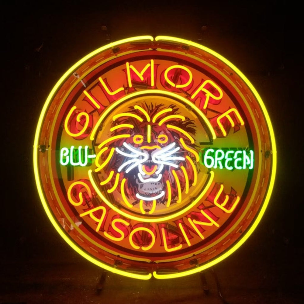 Neon Signs Land Neon Signs Gilmore Gasoline Blu Green Neon Signs Light