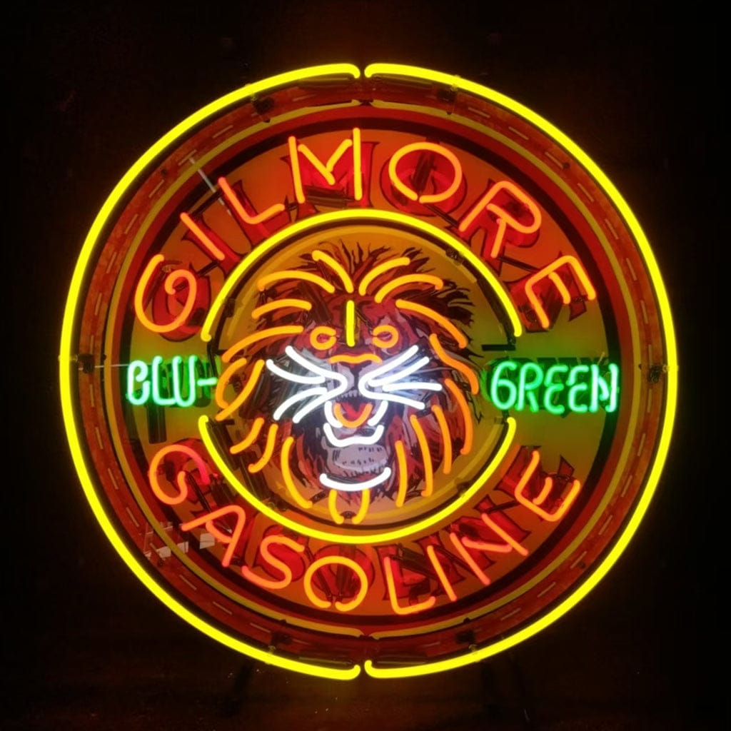 Neon Signs Land Neon Signs Gilmore Gasoline Blu Green Neon Signs Light