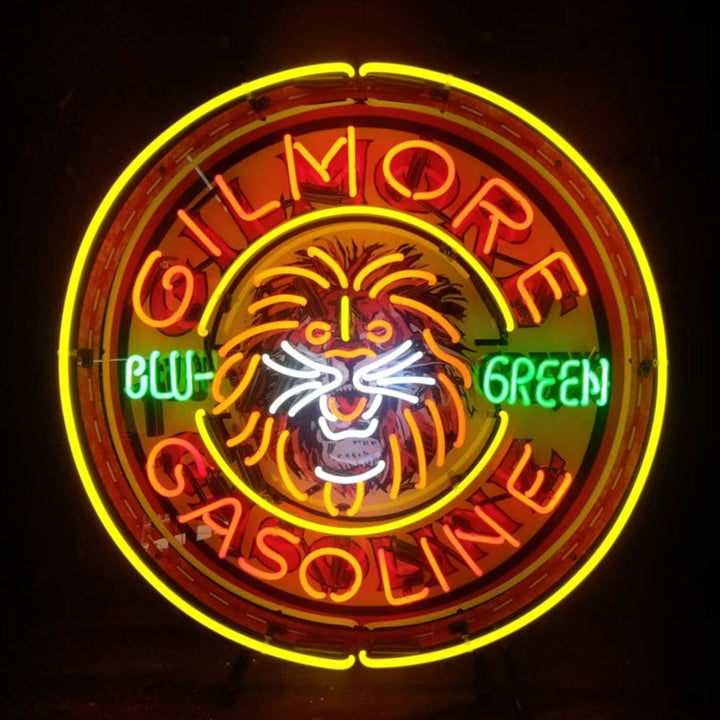Neon Signs Land Neon Signs Gilmore Gasoline Blu Green Neon Signs Light
