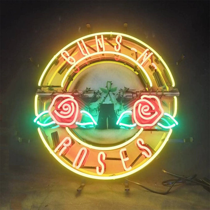 Neon Signs Land Neon Signs Guns N Roses Team Logo Neon Signs Light