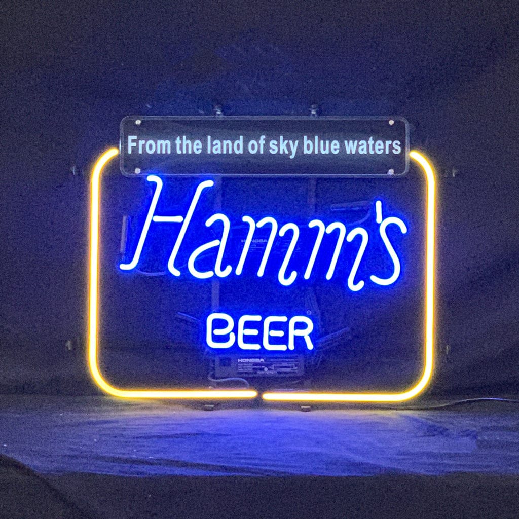 Neon Signs Land Neon Signs Hamm's Beer From the Land of Sky Blue Waters Neon Signs