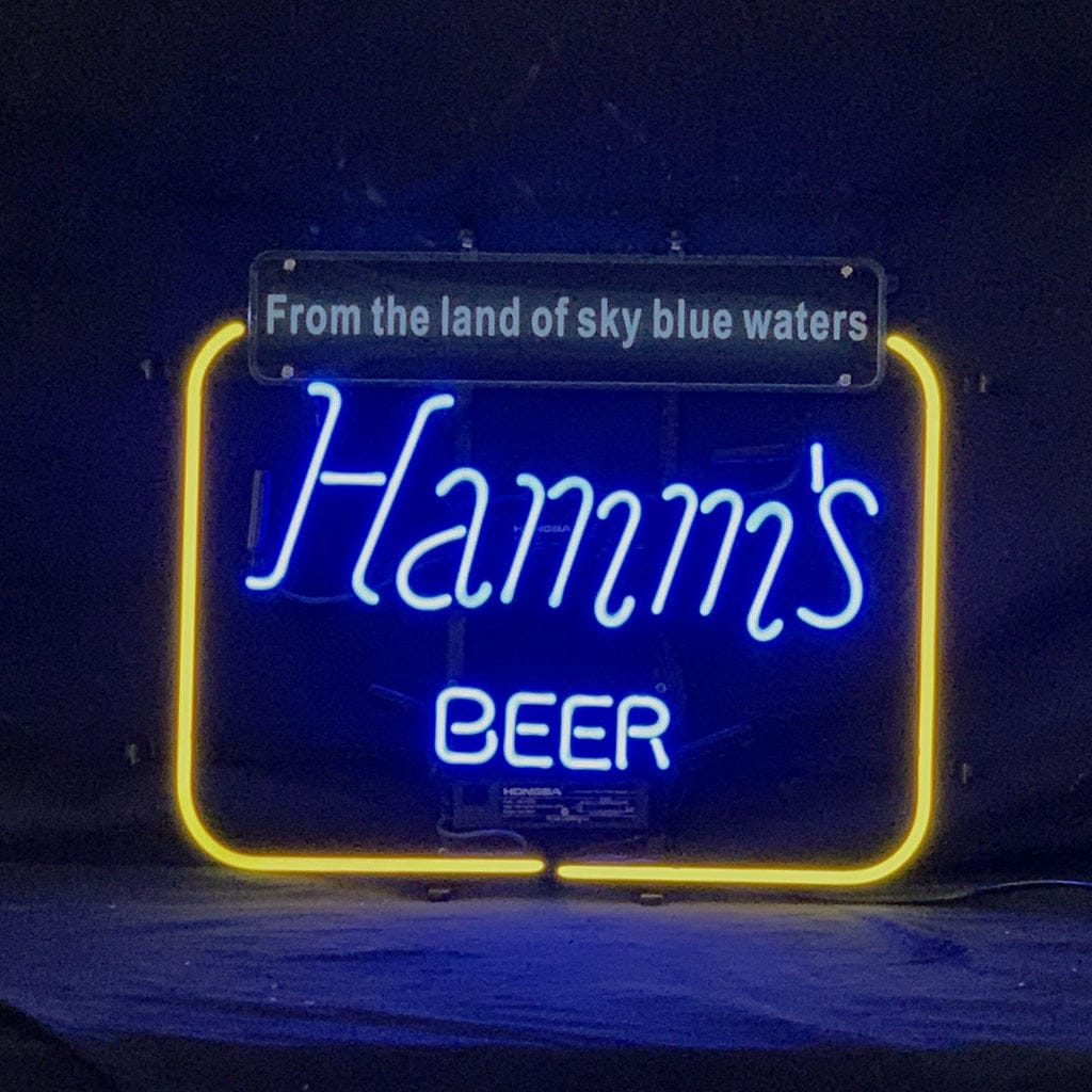 Neon Signs Land Neon Signs Hamm's Beer From the Land of Sky Blue Waters Neon Signs