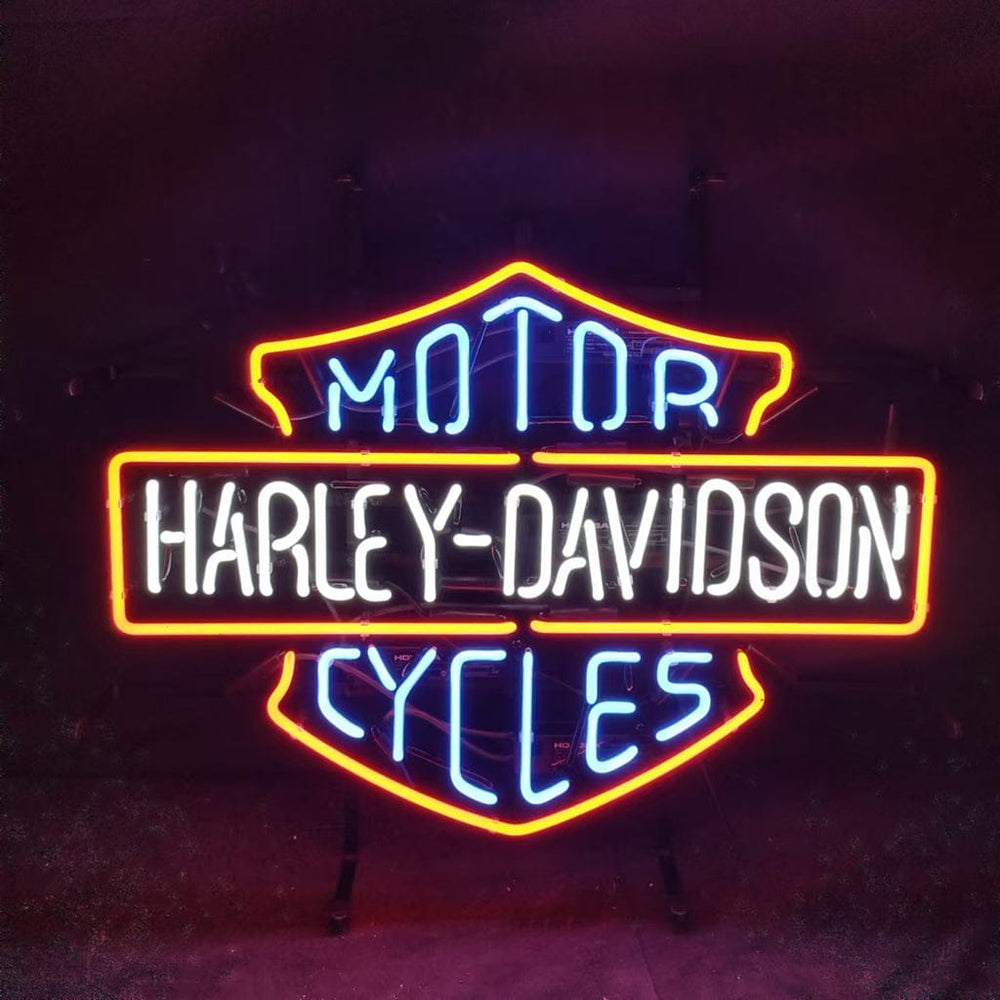 Neon Signs Land Neon Signs Harley Davidson Motorcycles Blue Neon Signs Light