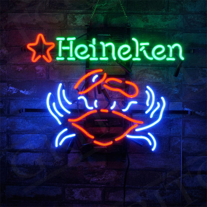 Neon Signs Land Neon Signs Heineken Beer Crab Neon Signs Light