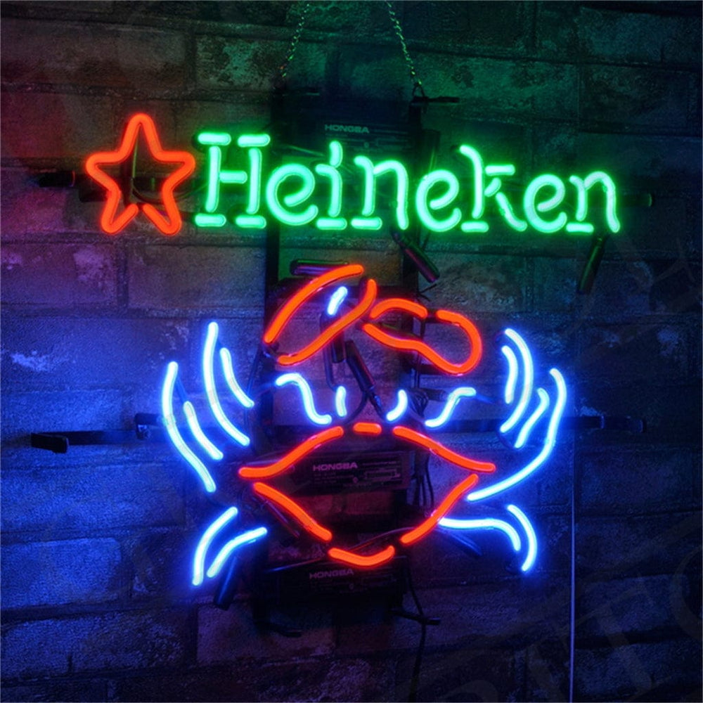 Neon Signs Land Neon Signs Heineken Beer Crab Neon Signs Light