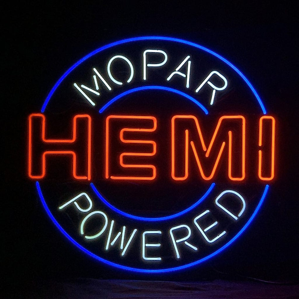 Neon Signs Land Neon Signs Hemi Mopar Powered Neon Light Sign