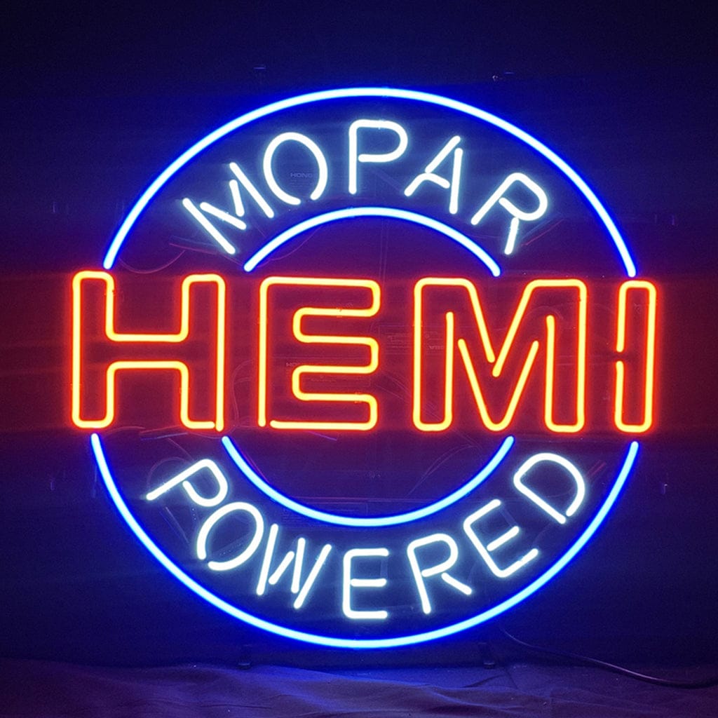 Neon Signs Land Neon Signs Hemi Mopar Powered Neon Light Sign