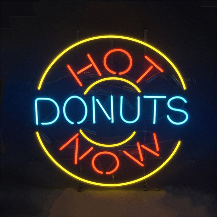 Neon Signs Land Neon Signs Hot Donuts Now Neon Signs Light