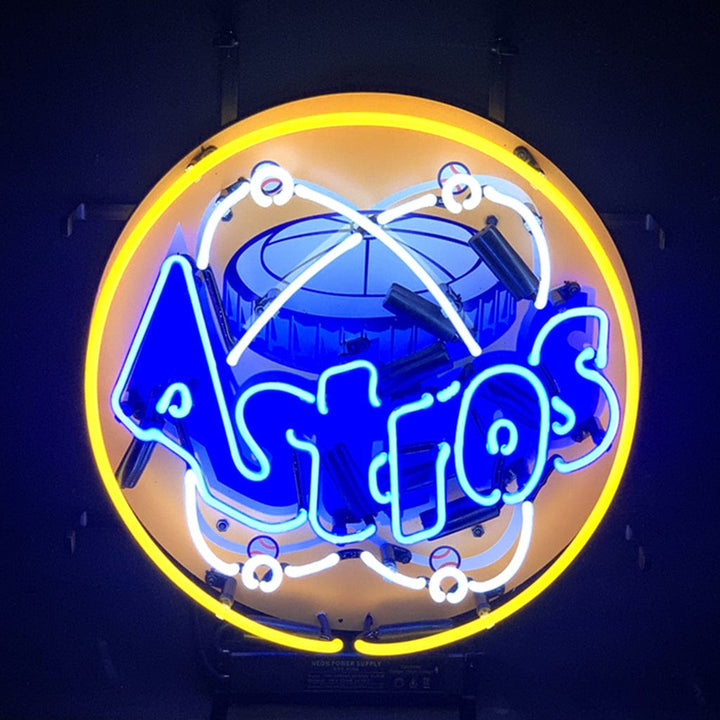 Neon Signs Land Neon Signs Houston Astros with Logo Neon Light Sign