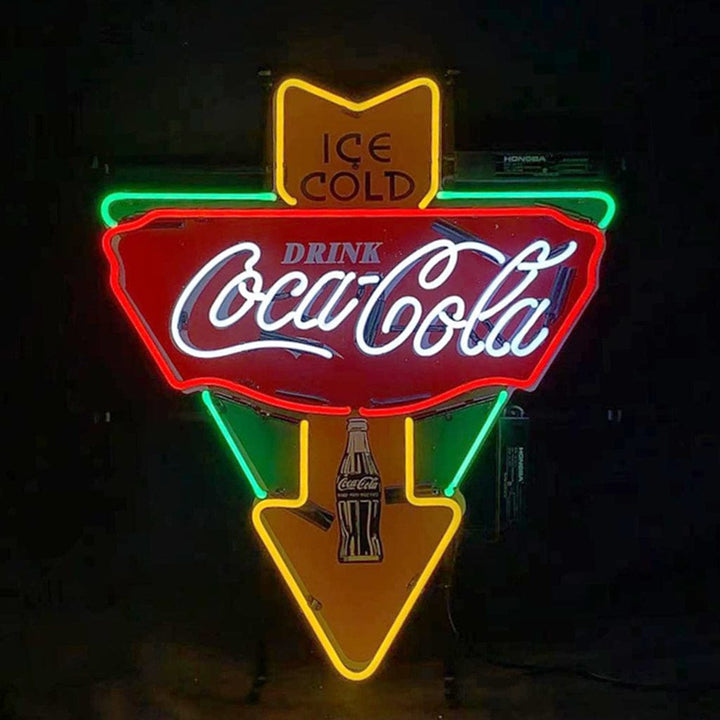Neon Signs Land Neon Signs Ice Cold Drink Coca Cola Bottle Neon Signs Light