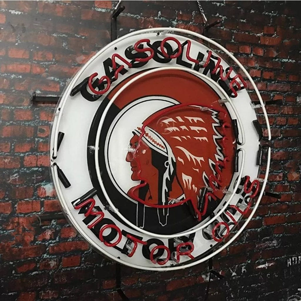Neon Signs Land Neon Signs Indian Motor Oils Gasoline Neon Signs