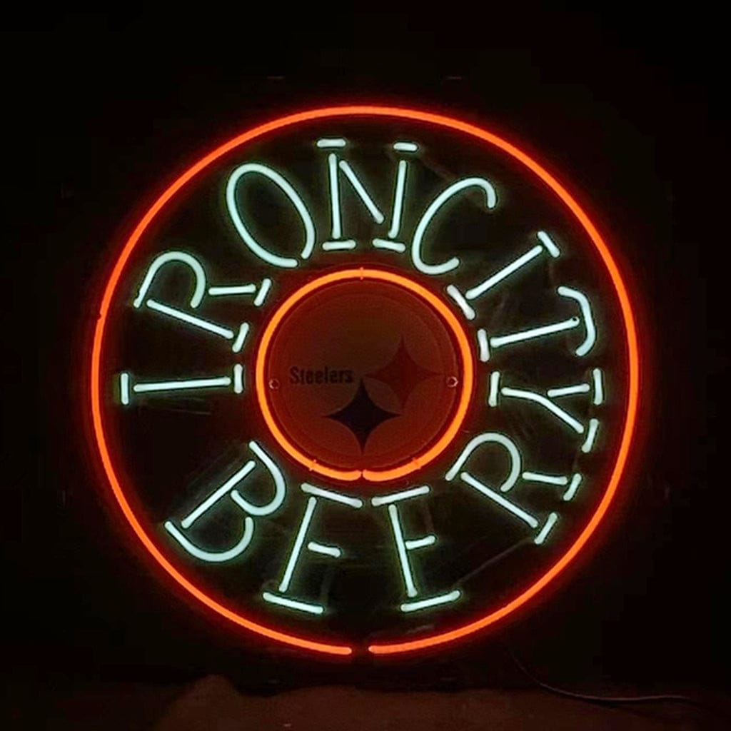Neon Signs Land Neon Signs Iron City Beer Pittsburgh Steelers Neon Signs Light