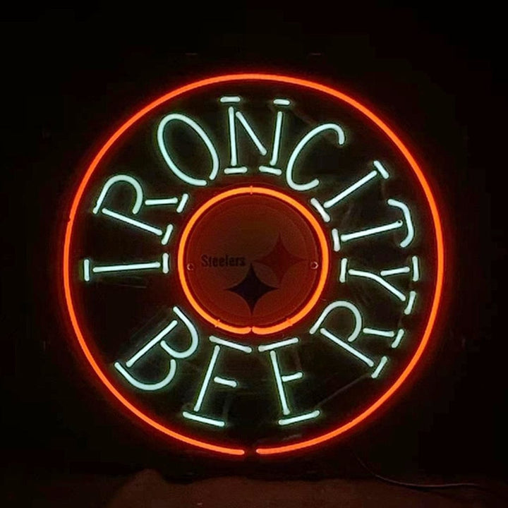 Neon Signs Land Neon Signs Iron City Beer Pittsburgh Steelers Neon Signs Light