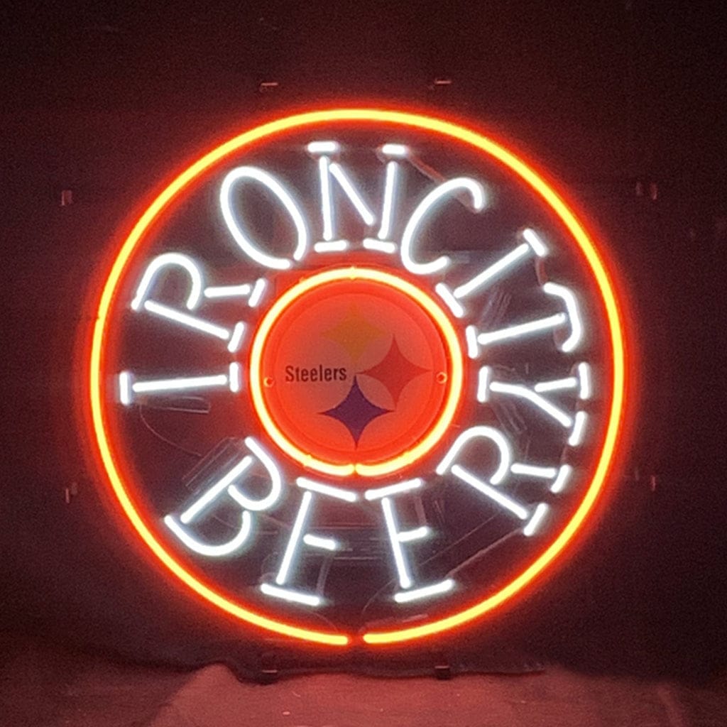 Neon Signs Land Neon Signs Iron City Beer Pittsburgh Steelers Neon Signs Light