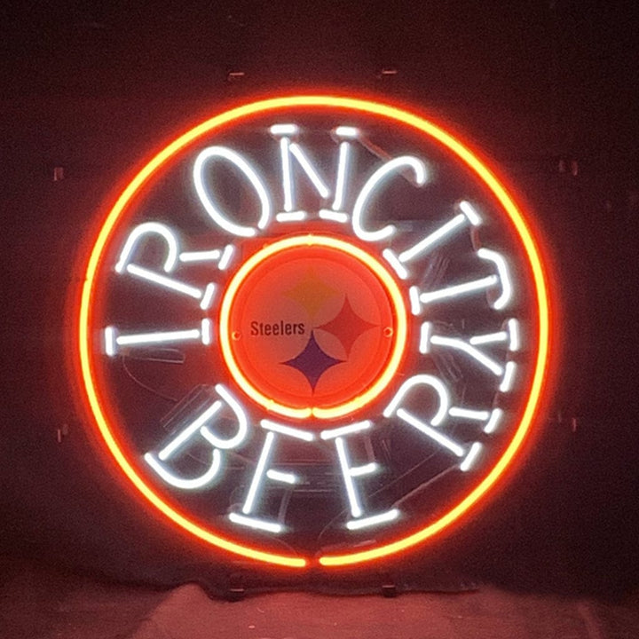 Neon Signs Land Neon Signs Iron City Beer Pittsburgh Steelers Neon Signs Light