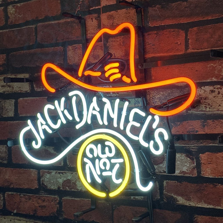 Neon Signs Land Neon Signs Jack Daniel's Old No.7 Whiskey Logo Neon Light Sign