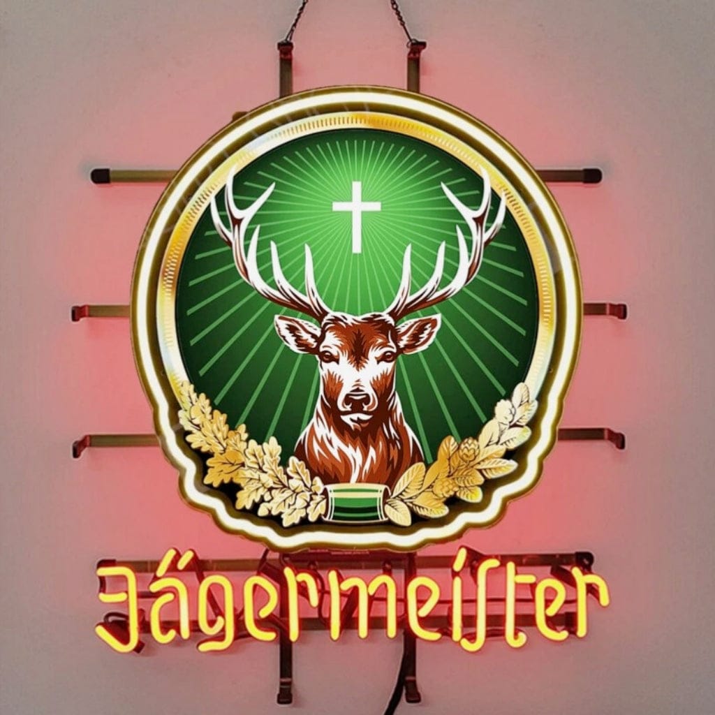 Neon Signs Land Neon Signs Jagermeister Premium Liqueur Beer Neon Light Sign