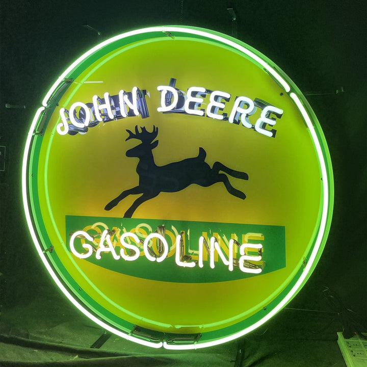 Neon Signs Land Neon Signs John Deere Gasoline Neon Signs