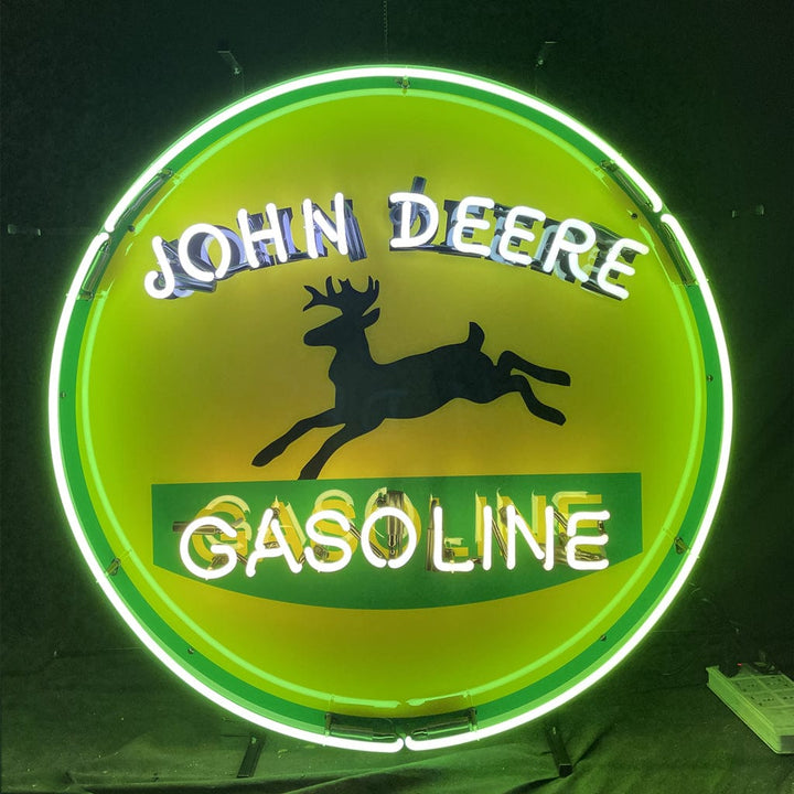 Neon Signs Land Neon Signs John Deere Gasoline Neon Signs
