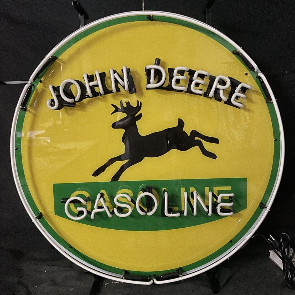Neon Signs Land Neon Signs John Deere Gasoline Neon Signs