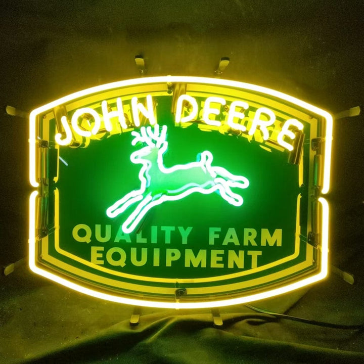 Neon Signs Land Neon Signs John Deere Quality Farm Equipment Neon Signs Light