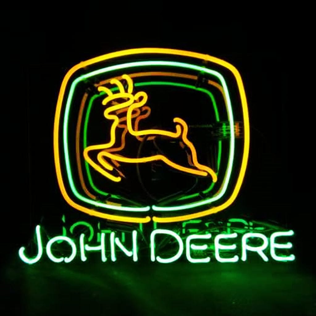 Neon Signs Land Neon Signs John Deere Tractor Logo Neon Signs Light