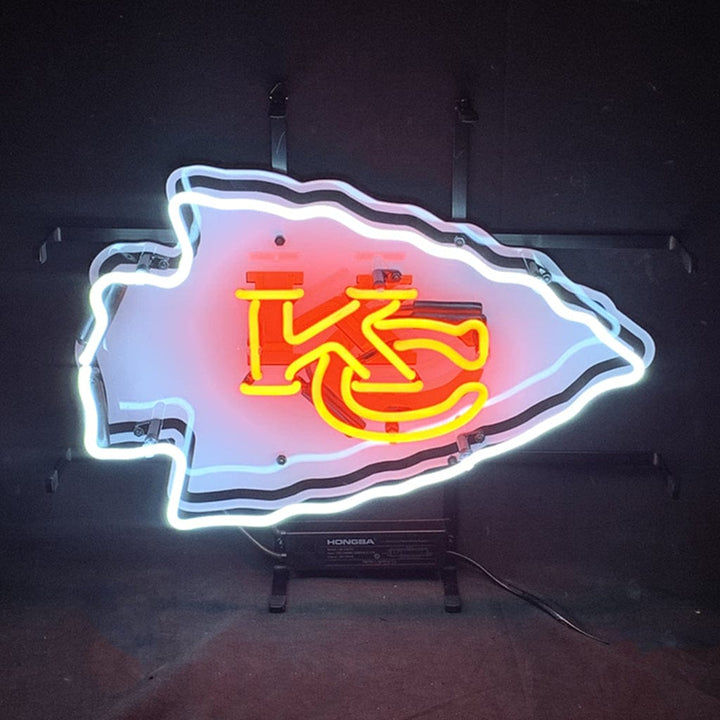 Neon Signs Land Neon Signs Kansas City Chiefs KC Football Logo Neon Signs