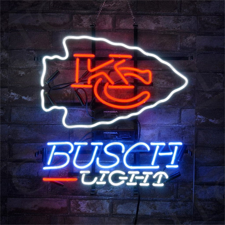 Neon Signs Land Neon Signs KC Kansas City Chiefs Busch Light Neon Signs