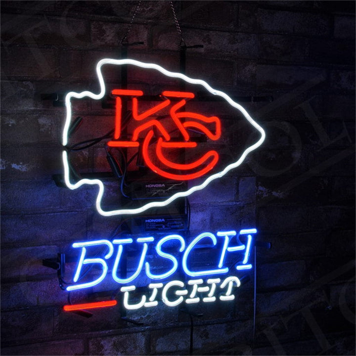 Neon Signs Land Neon Signs KC Kansas City Chiefs Busch Light Neon Signs
