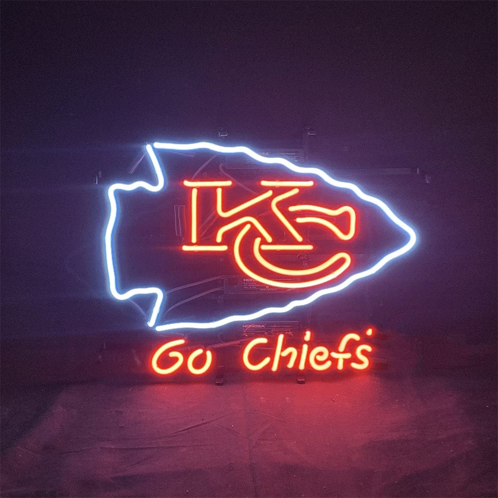 Neon Signs Land Neon Signs KC Kansas City Go Chiefs Sport Logo Neon Signs Light