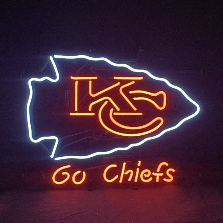 Neon Signs Land Neon Signs KC Kansas City Go Chiefs Sport Logo Neon Signs Light